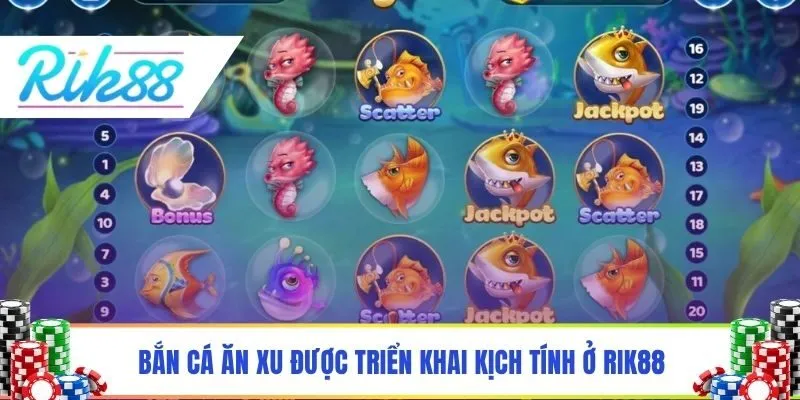 Bắn cá ăn xu được triển khai kịch tính ở Rik88