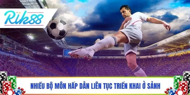 Nhiều bộ môn hấp dẫn liên tục triển khai ở sảnh