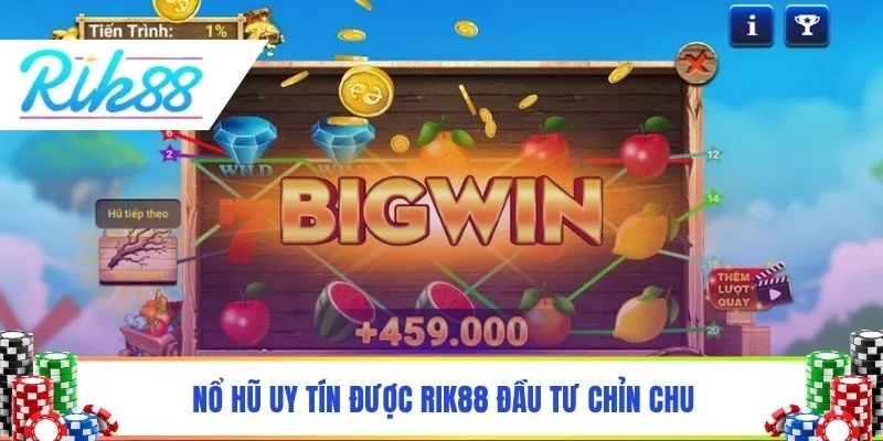 Nổ hũ uy tín được Rik88 đầu tư chỉn chu