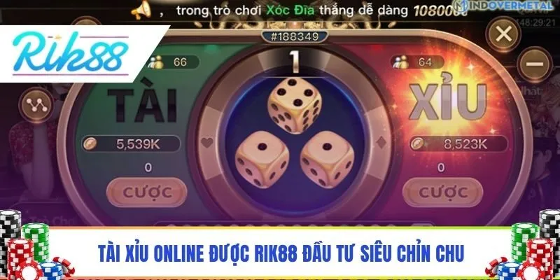 Tài xỉu online được Rik88 đầu tư siêu chỉn chu