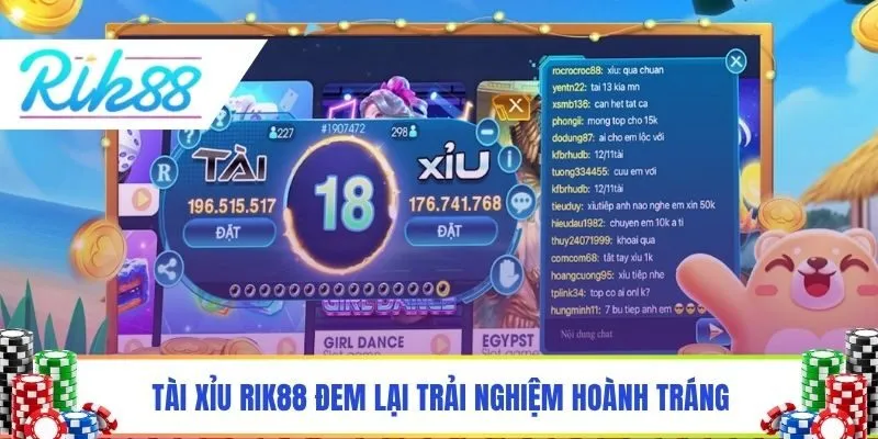 Tài xỉu Rik88 đem lại trải nghiệm hoành tráng